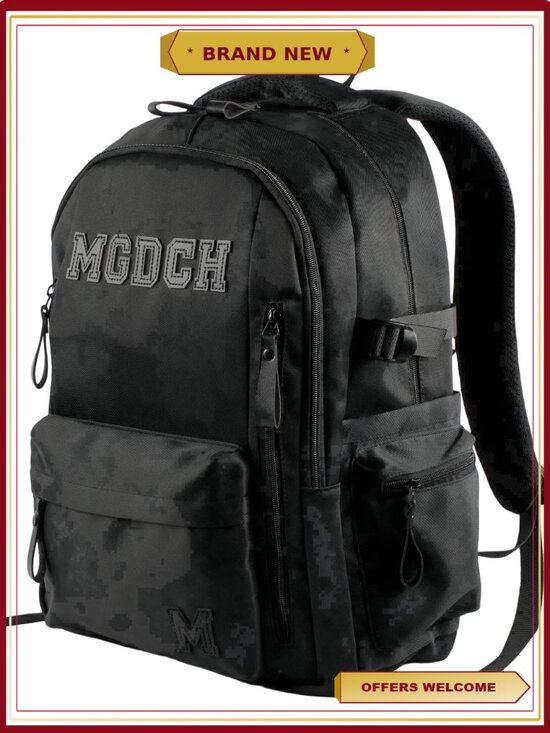 Handbags - Water Resistant Lightweight Large Travel School Backpack with Padded Straps